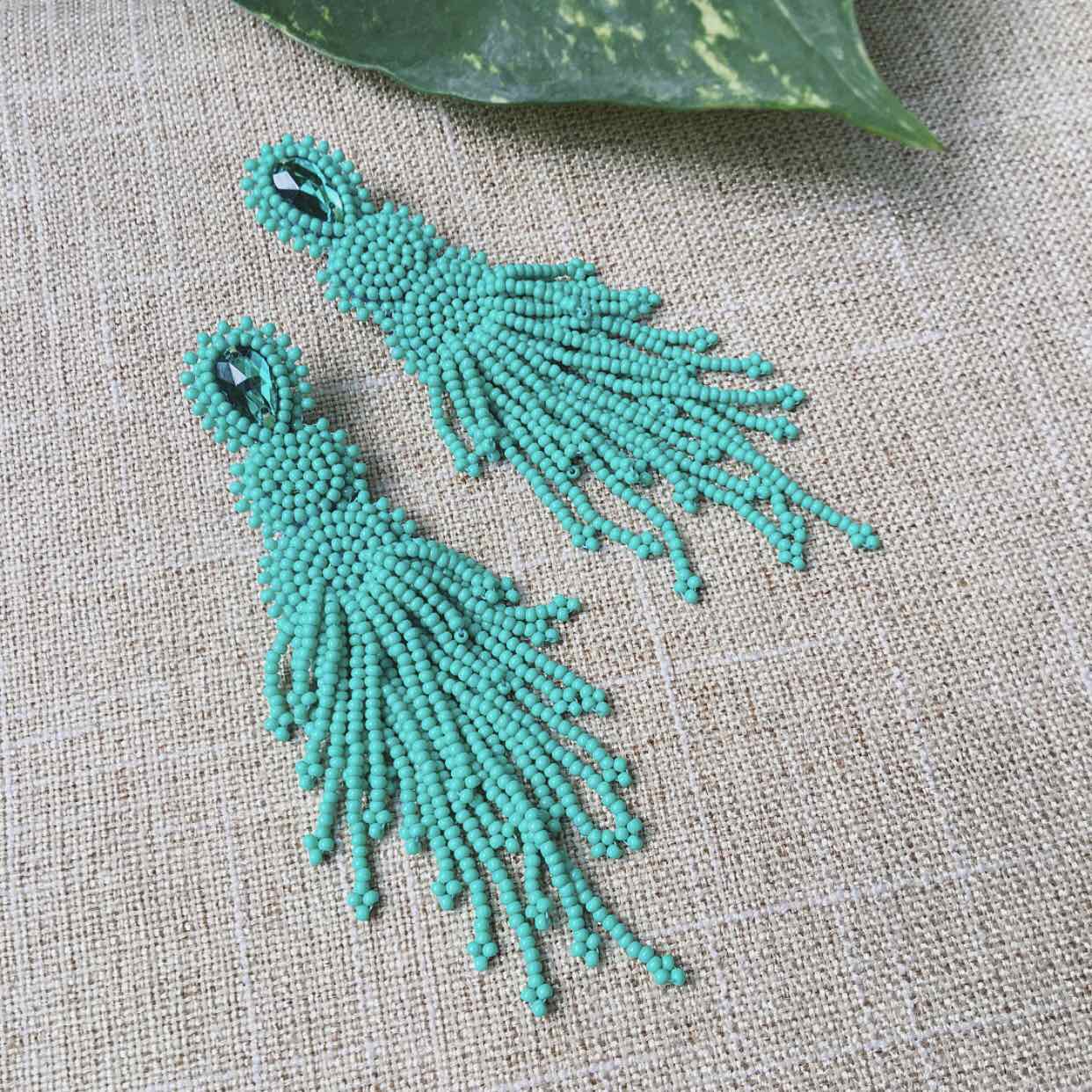 PREORDER HUDYAKA Handmade Beaded Earrings