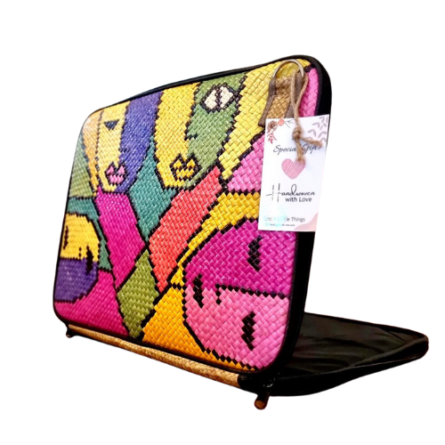 FAB-RIKA Sustainable Handwoven Laptop Bag | Abe