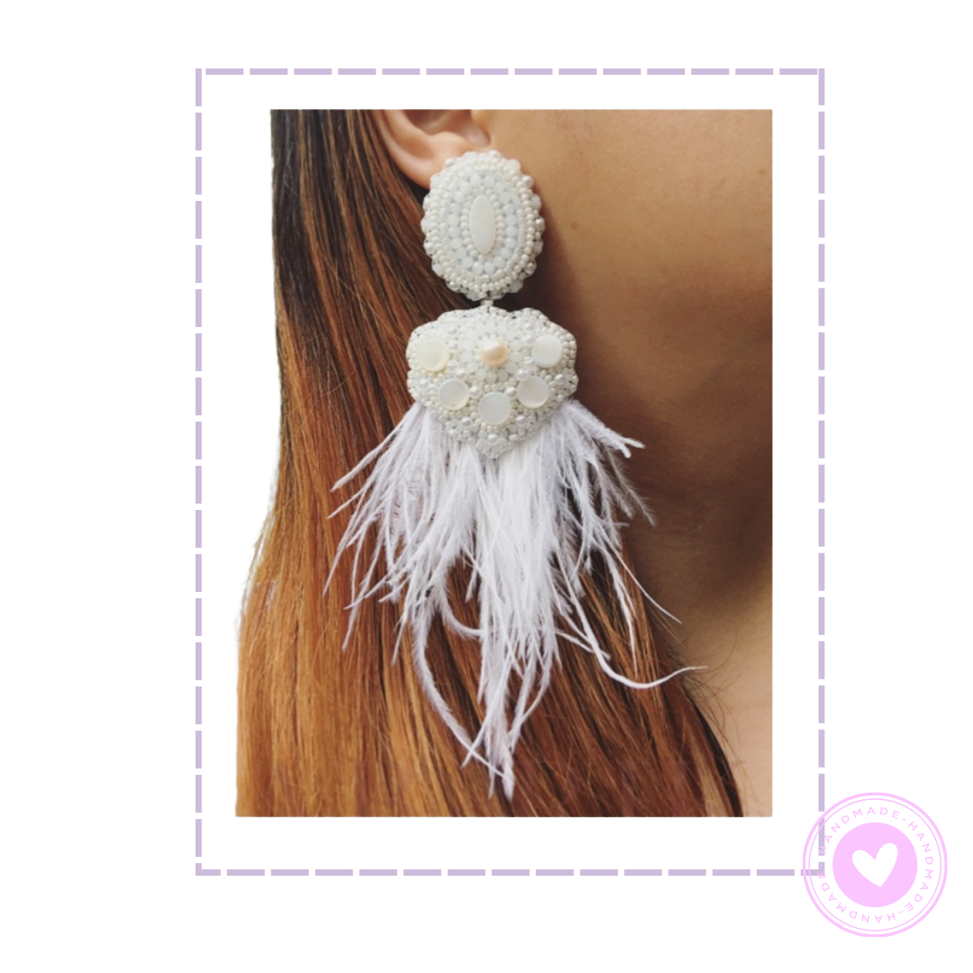 Handmade Beaded Earrings | Seren | Fabulously Made by Shenan