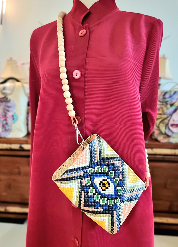 The Evil Eye Handwoven Sling Bag