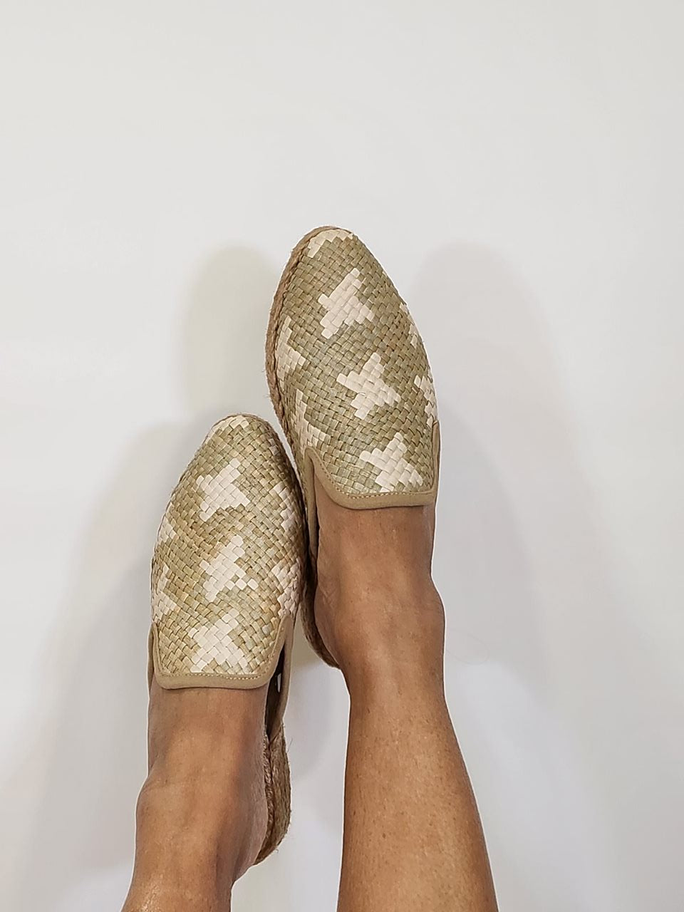 Handwoven Mule Espadrille in Nude