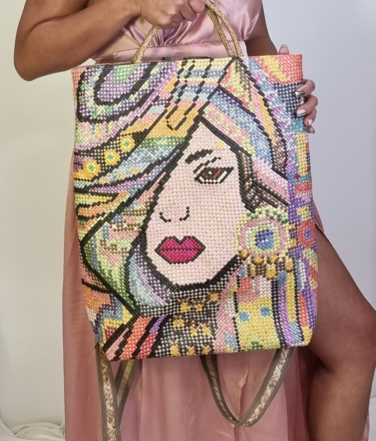 PREORDER Sustainable Handwoven Laptop Bag | Esmeralda