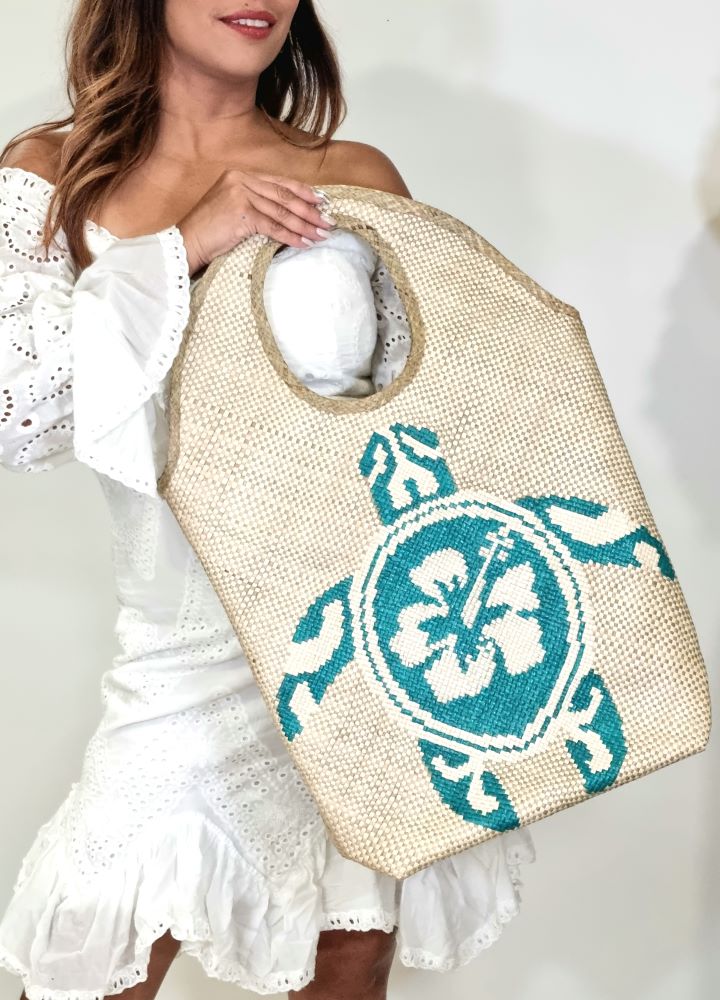 FAB-RIKA Woven Beach Bag | Juana