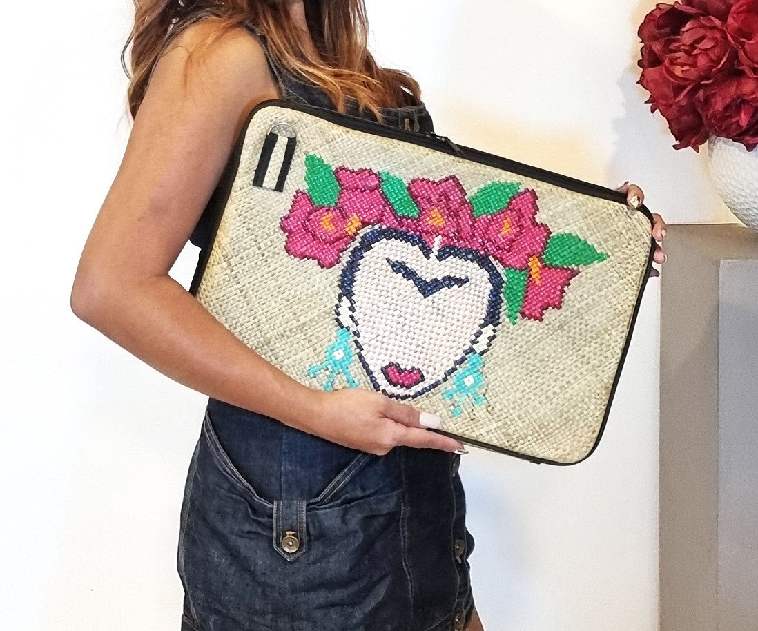 FAB-RIKA Woven Laptop Bag | Funky Frida