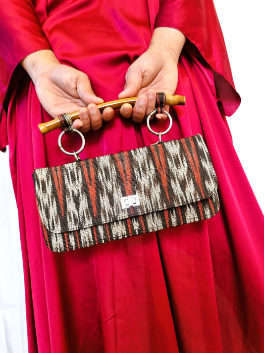 Fab-Rika Tinalak Handwoven Flap Clutch Bag |  Salma