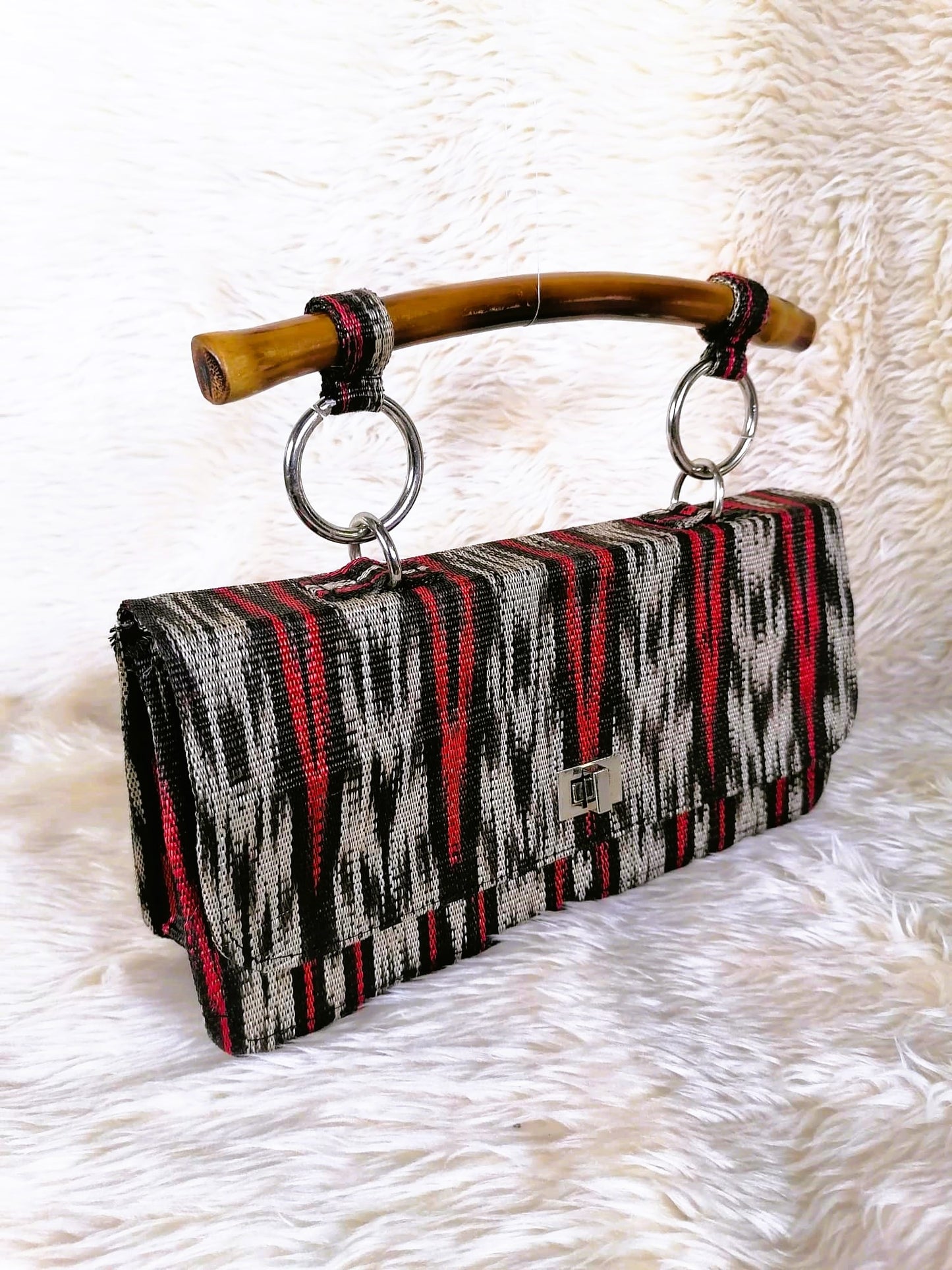 Fab-Rika Tinalak Handwoven Flap Clutch Bag |  Salma