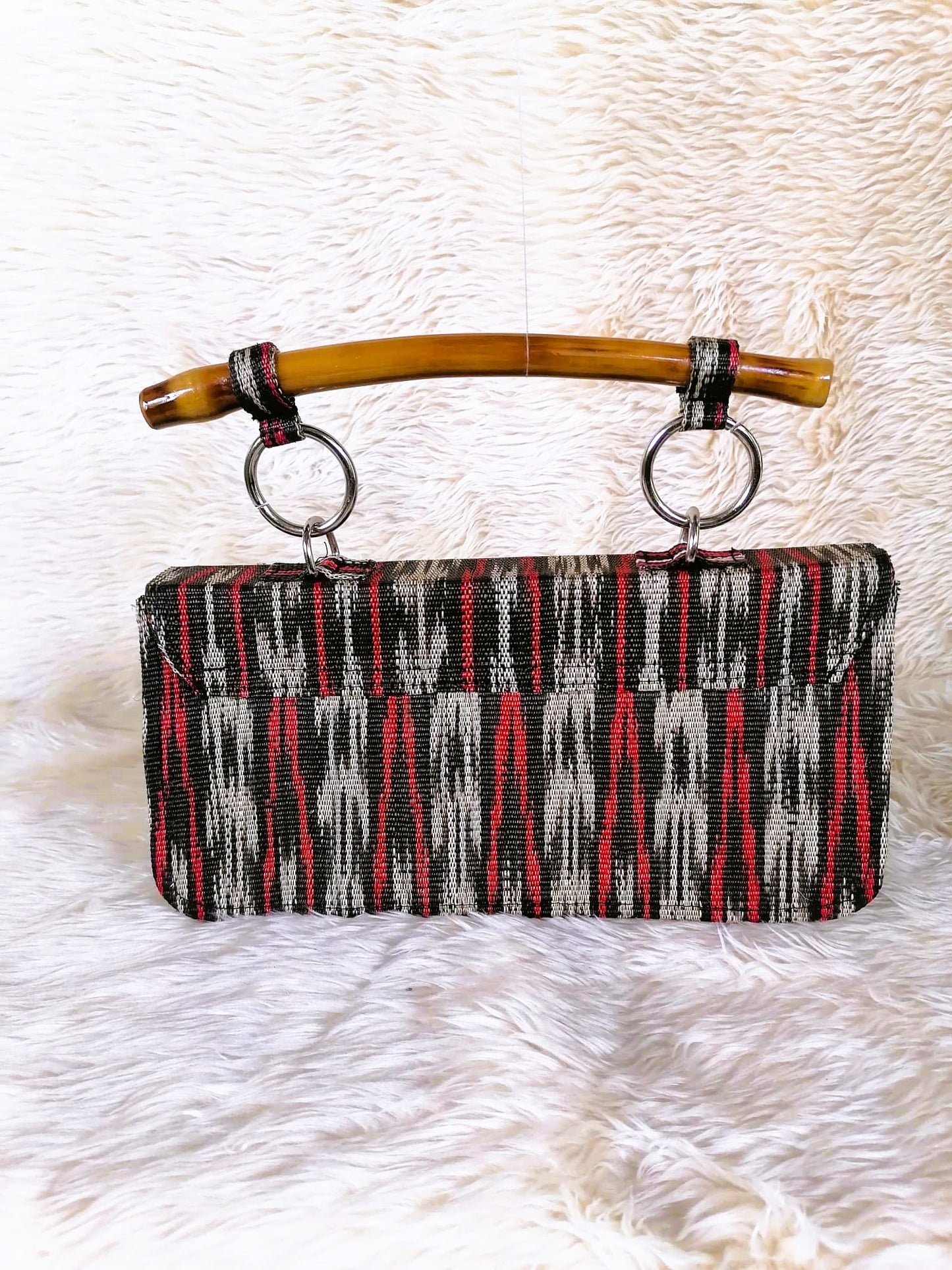 Fab-Rika Tinalak Handwoven Flap Clutch Bag |  Salma