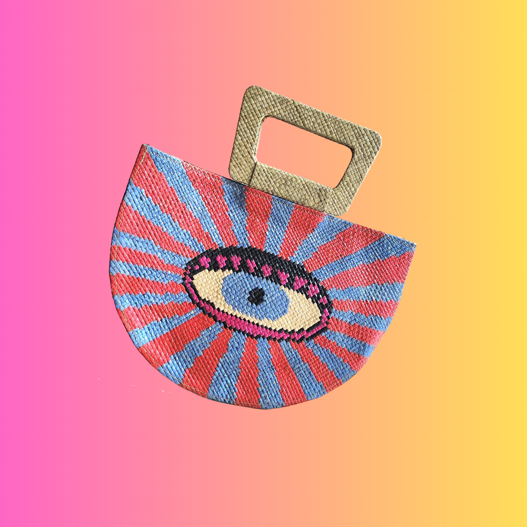 PRE-ORDER Evil Eye Half Moon Bag