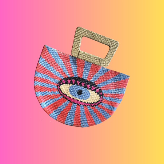 PRE-ORDER Evil Eye Half Moon Bag