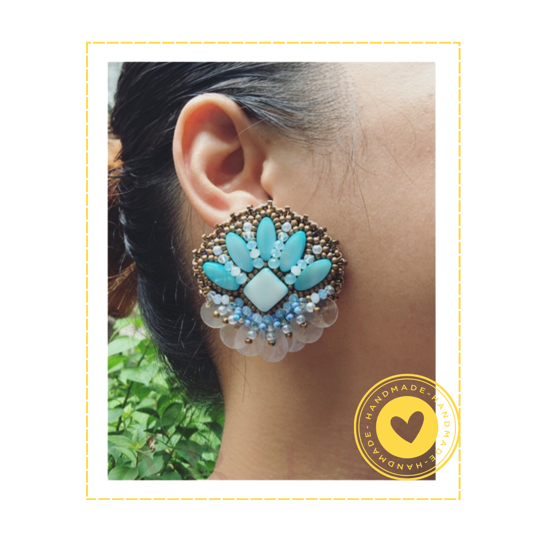 PREORDER Handmade Beaded Earrings | Cyrene