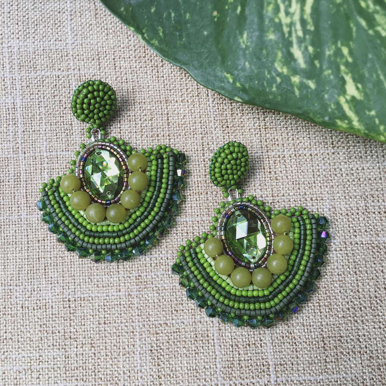 KALI-KALIHAN Hand Beaded  Earrings