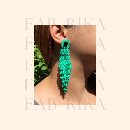 PREORDER HUDYAKA Handmade Beaded  Earrings