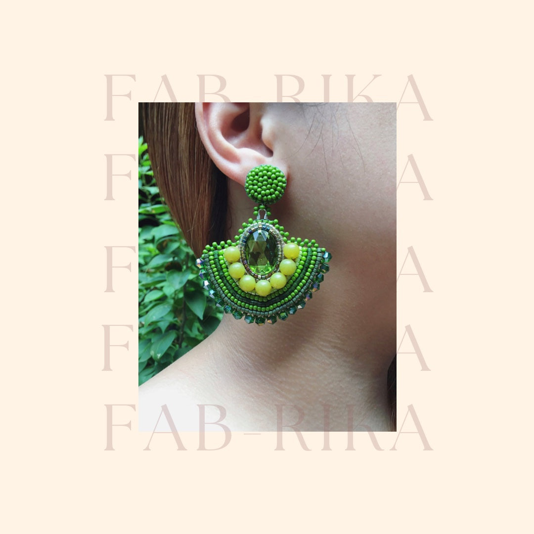 KALI-KALIHAN Hand Beaded  Earrings