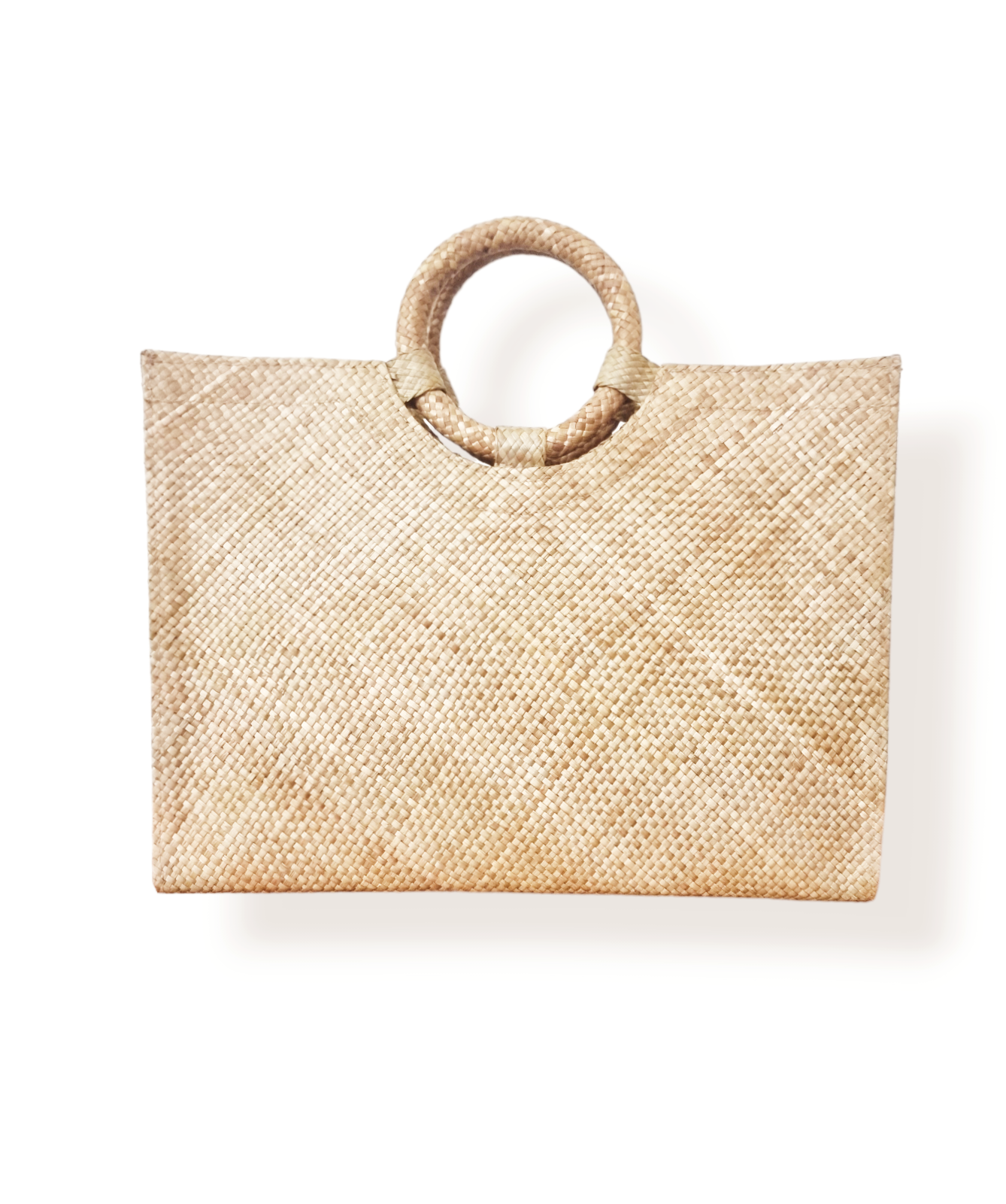 FAB-RIKA Handwoven Bag Round Handle | Camelia Medium