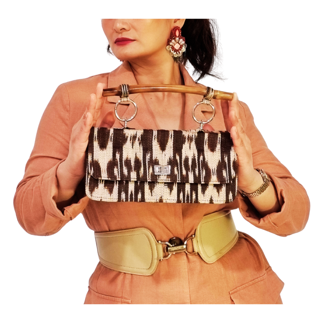tinalak clutch bag